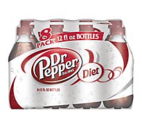 Dr Pepper Diet Soda Bottles - 8-12 Fl. Oz.