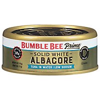 Bumble Bee Prime Fillet Tuna Albacore Solid White Very Low Sodium in Water - 5 Oz - Image 1