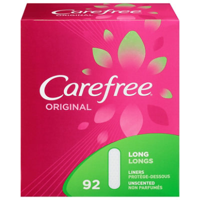 Carefree Original Unscented Long Pantiliners - 92 Count - Image 3