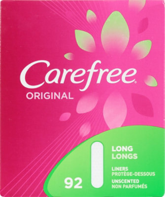 Carefree Original Unscented Long Pantiliners - 92 Count - Image 2
