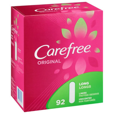 Carefree Original Unscented Long Pantiliners - 92 Count