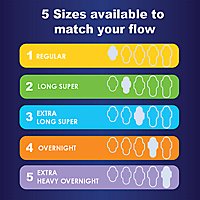 Always Maxi Extra Heavy Overnight Absorbency Size 5 Unscented Pads with Wings - 20 Count - Image 4