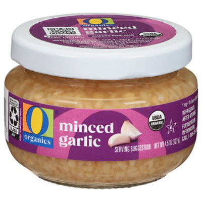 O Organics Garlic Minced - 4.25 Oz