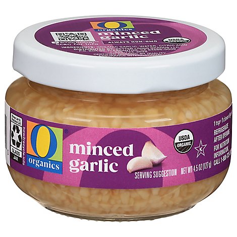 O Organics Organic Garlic Minced - 4.25 Oz