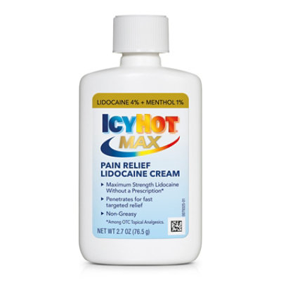 Icy Hot Cream with Lidocaine Plus Menthol - 2.7 Oz - Image 2