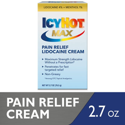 Icy Hot Cream with Lidocaine Plus Menthol - 2.7 Oz - Image 1