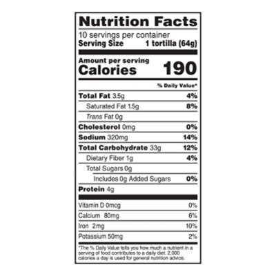 Mission Soft & Fluffy Homestyle Flour Tortillas Fajita Size - 10 Count - Image 3