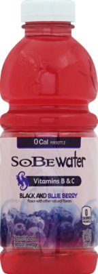 SoBe lifewater Hydration Beverage Nutrient Enhanced Black and Blue Berry - 20 Fl. Oz. - Image 2