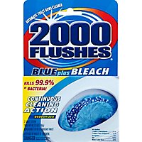 2000 Flushes Toilet Bowl Cleaner Automatic Blue Plus Bleach 2 Count - 3.5 Oz - Image 1
