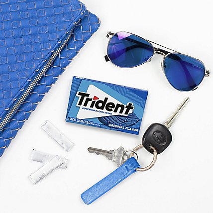 Trident Gum Sugar Free With Xylitol Original Flavor - 3-14 Count - Image 5