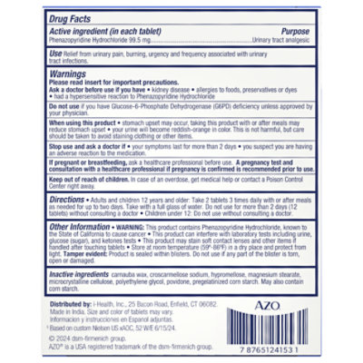 AZO Urinary Pain Relief Maximum Strength Tablets - 12 Count - Image 2