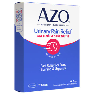 AZO Urinary Pain Relief Maximum Strength Tablets - 12 Count - Image 3