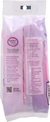 Signature Select/Care Razor Disposable Twin Blade With Lubricating Strip - 12 Count - Image 5