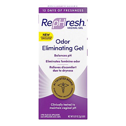 RepHresh Odor Eliminating Vaginal Gel - 4-0.07 Oz - Image 1