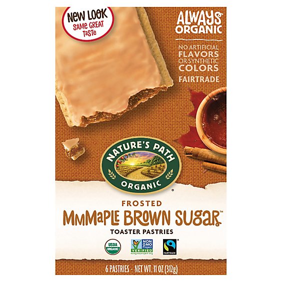Natures Path Organic Toaster Pastries Frosted Maple Brown Sugar - 11 Oz