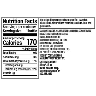 Mtn Dew Soda Original - 8-12 Fl. Oz. - Image 3