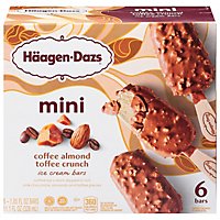 Haagen-Dazs Ice Cream Bars Coffee Almond Crunch Snack Size - 6-1.85 Oz - Image 3