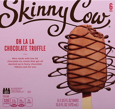 Skinny Cow Ice Cream Bars Low Fat Chocolate Truffle - 6-2.65 Fl. Oz. - Image 1