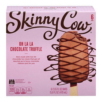 Skinny Cow Ice Cream Bars Low Fat Chocolate Truffle - 6-2.65 Fl. Oz. - Image 5