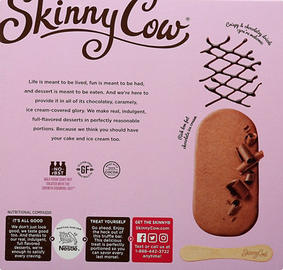 Skinny Cow Ice Cream Bars Low Fat Chocolate Truffle - 6-2.65 Fl. Oz. - Image 6
