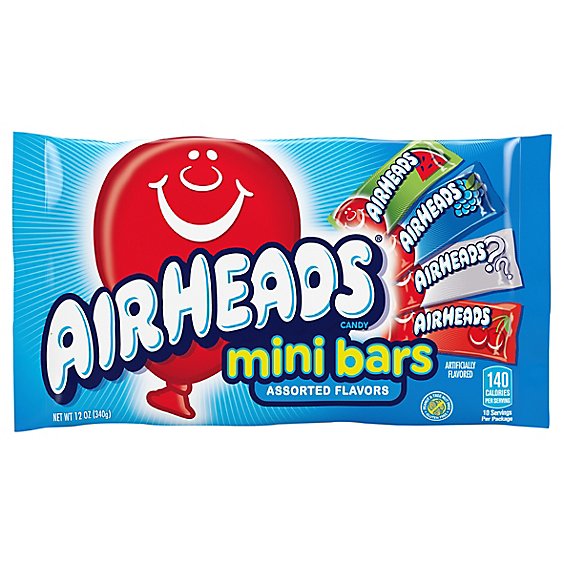 Airheads Candy Mini Bars Assorted - 12 Oz