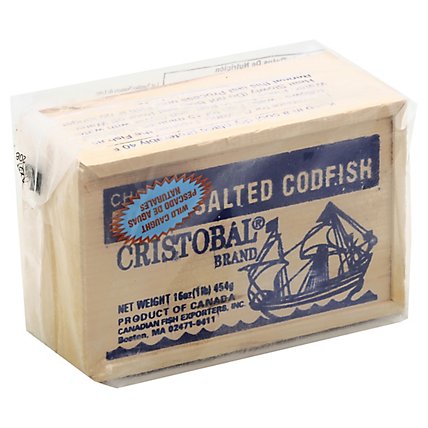 Cameou CodFish Salted Dry Boneless Skinless - 16 Oz - Image 1