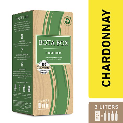 Bota Box Wine Chardonnay California - 3 Liter