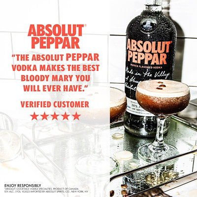 Absolut Peppar Flavored Vodka - 750 Ml - Image 1