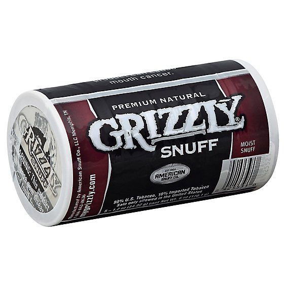 Grizzly Fine Cut Snuff - Case