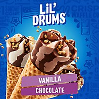 Nestle Drumstick Lil' Drums Vanilla And Chocolate With Chocolatey Swirls Sundae Cones - 12 Country - Image 1