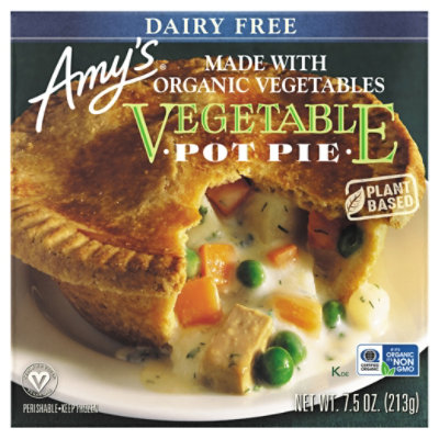 Amys Pot Pie Vegetable Non-Dairy - 7.5 Oz - Image 3