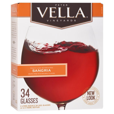 Peter Vella Sangria Red Box Wine - 5 Liter - Image 2