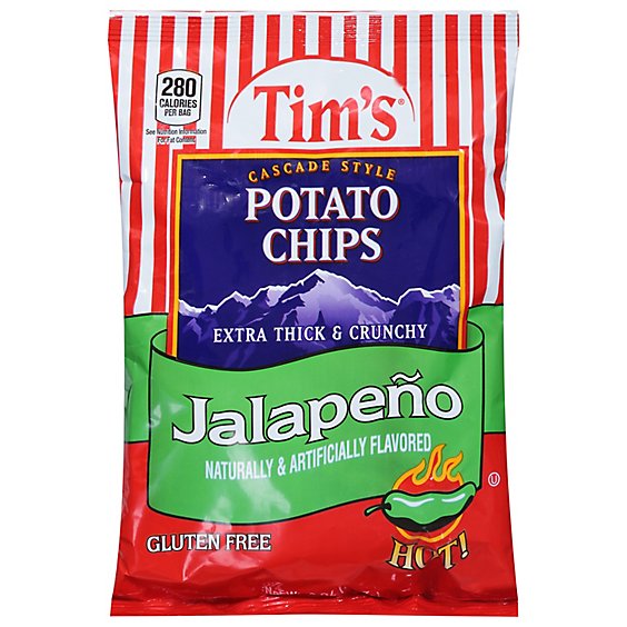 Tims Potato Chips Jalapeno - 2 Oz