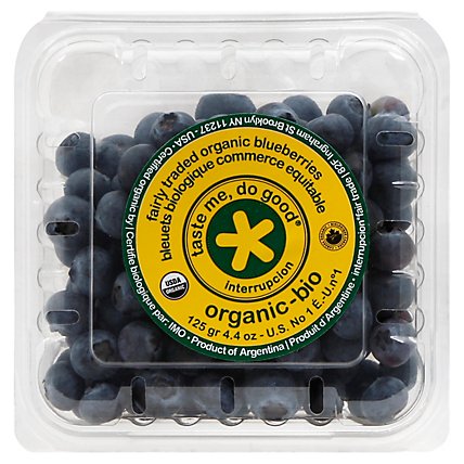 Blueberries Organic Prepacked - 4.4 Oz - Image 1