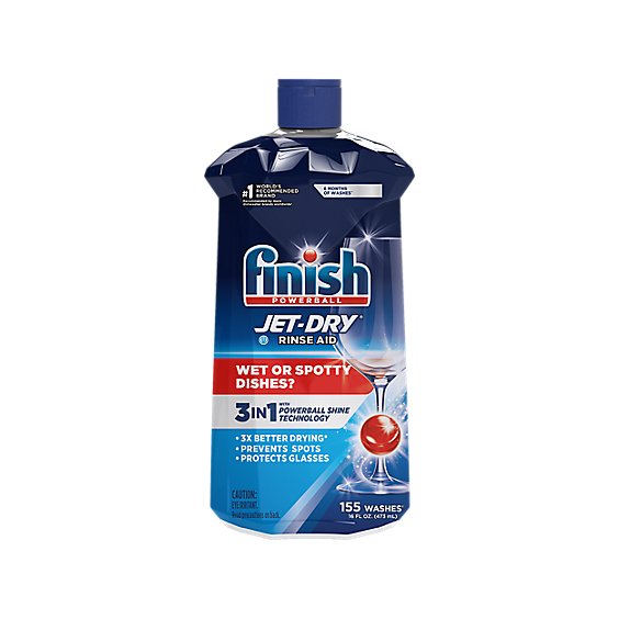 Finish Jet Dry Rinse Aid Dishwasher - 16 Oz