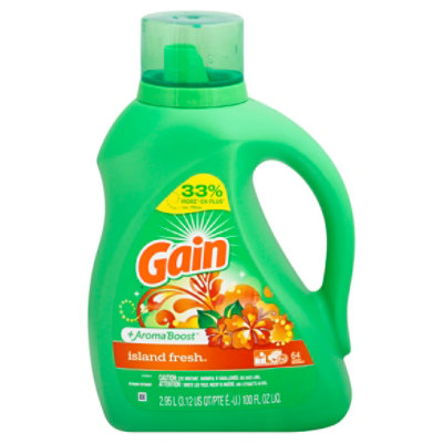 Gain Liquid Detergent Plus Aroma Boost Island Fresh 64 Loads - 100 Fl. Oz. - Image 3