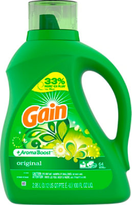 Gain Plus Aroma Boost Laundry Detergent Liquid Original - 100 Fl. Oz. - Image 2