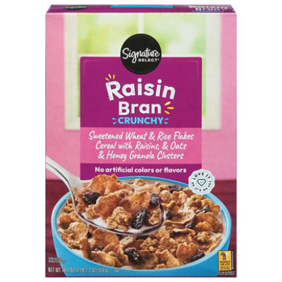 Signature SELECT Cereal Raisin Bran with Crunchy Granola - 18.2 Oz - Image 3