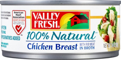 Valley Fresh Chicken Breast 100% Natural with Rib Meat in Broth - 10 Oz - Image 2