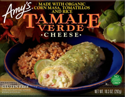 Amys Tamale Verde Cheese - 10.3 Oz - Image 1
