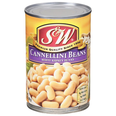 S&W Beans Kidney White Cannellini - 15.5 Oz