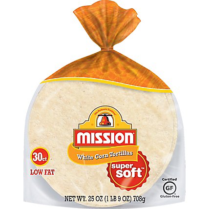 Mission Tortillas Corn White Super Soft Bag 30 Count - 25 Oz - Image 2