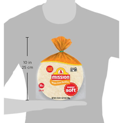 Mission Tortillas Corn White Super Soft Bag 30 Count - 25 Oz - Image 5