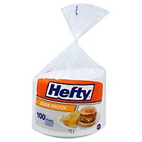 Hefty Everyday Plates Soak Proof 8.875 Inch Bag - 100 Count - Image 1