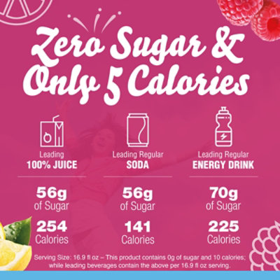 Crystal Light Raspberry Lemonade Artificially Flavored Powdered Drink Mix - 10 Count - Image 5