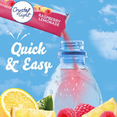 Crystal Light Raspberry Lemonade Powdered Drink Mix On the Go Packets - 10 Count - Image 3