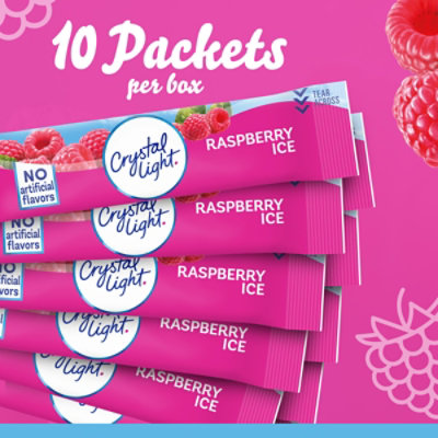 Crystal Light Raspberry Ice Artificially Flavored Powdered Drink Mix On the Go Packets - 10 Count - Image 7