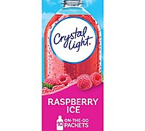 Crystal Light Drink Mix On The Go Packets Raspberry Ice - 10-0.06 Oz