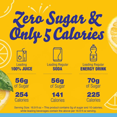 Crystal Light Lemon Iced Tea Naturally Flavored Powdered Drink Mix - 10 Count - Image 3
