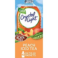 Crystal Light Peach Iced Tea Artificially Flavored Powdered Drink Mix Packets - 10 Count - Image 1